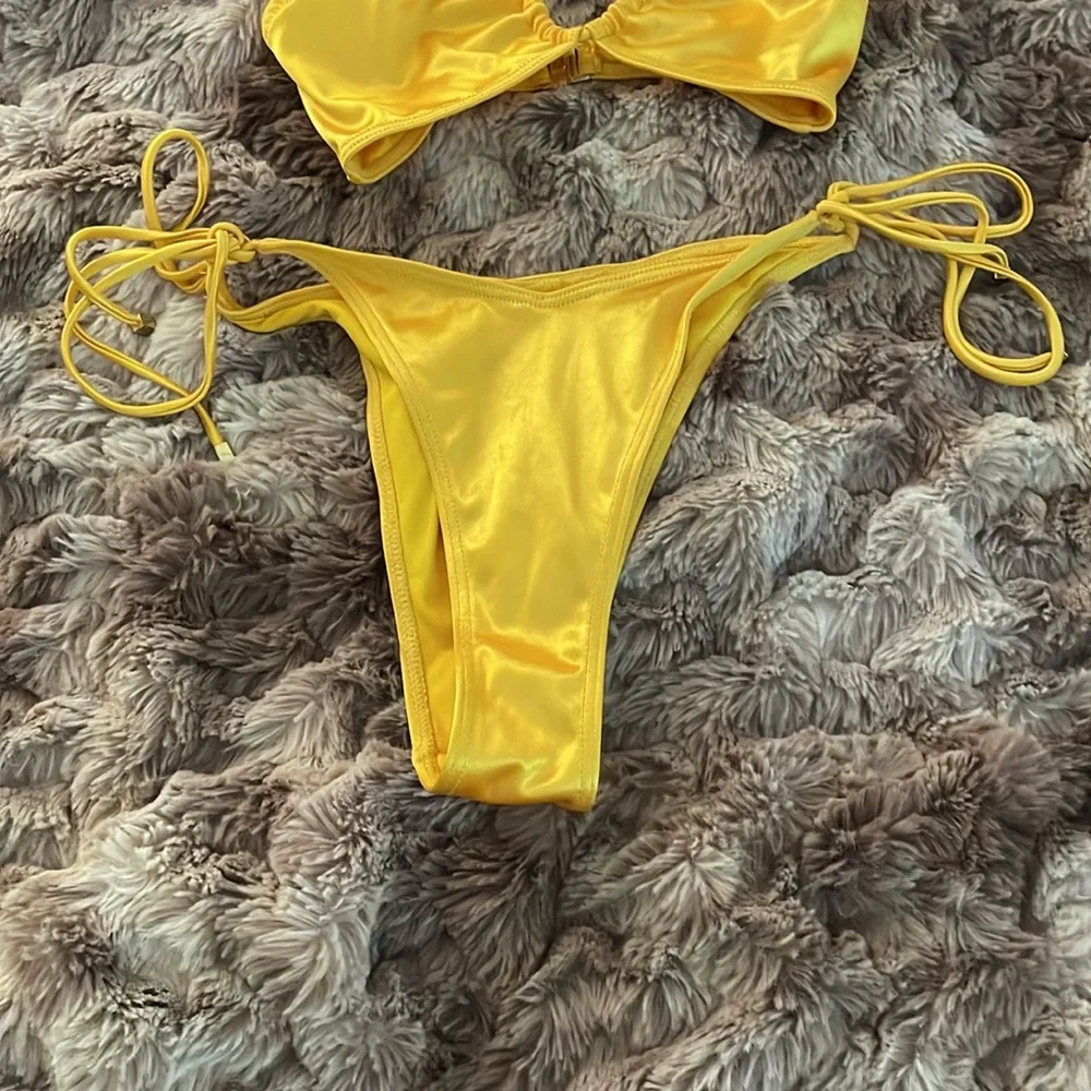 ASOS south beach gold bikini